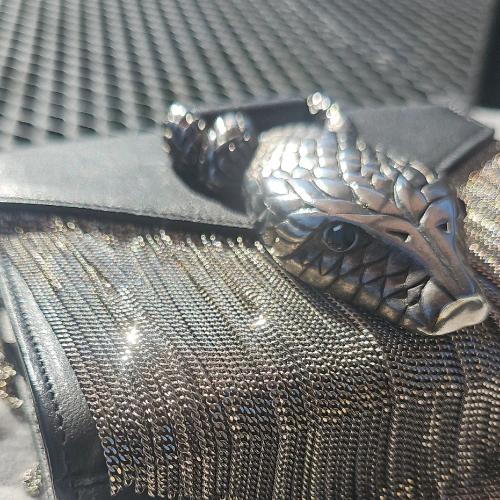 Saint Laurent Snake Crossbody Clutch - Picture 7 of 13